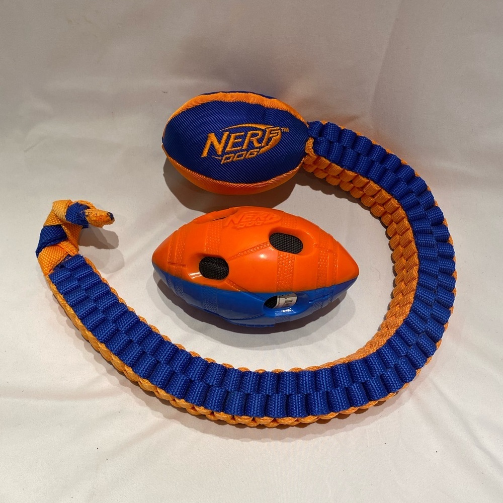 NERF Orange and Blue Dog Toys